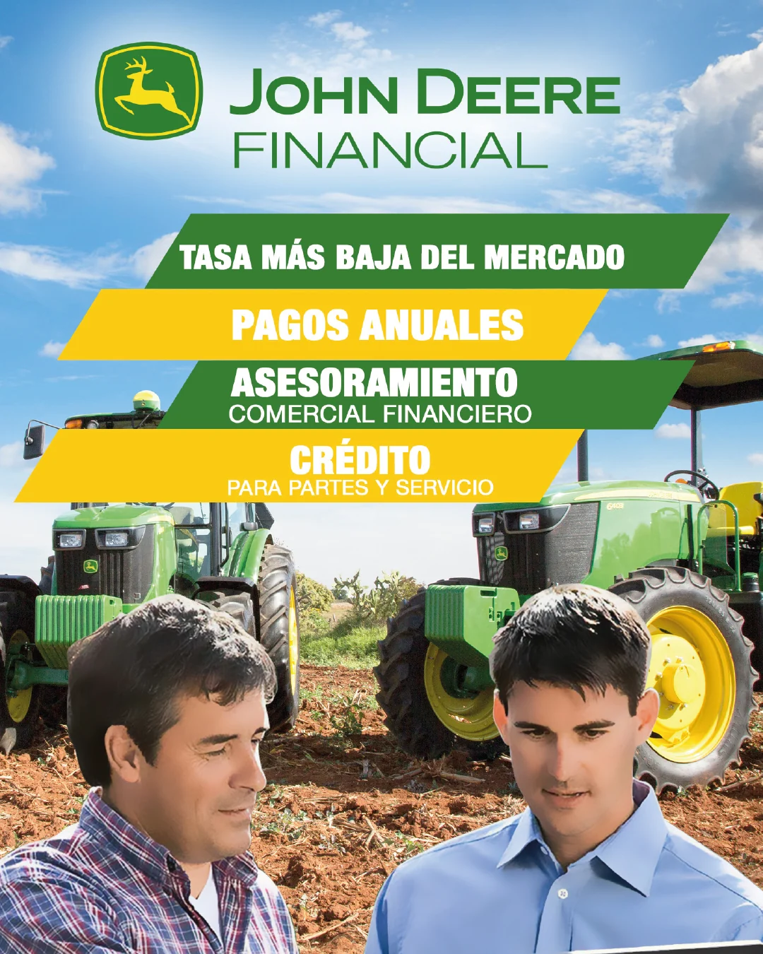 Promoción John Deere Financial para partes y servicio